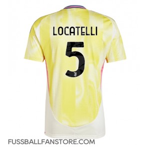 Juventus Manuel Locatelli #5 Replik Auswärtstrikot 2024-25 Kurzarm